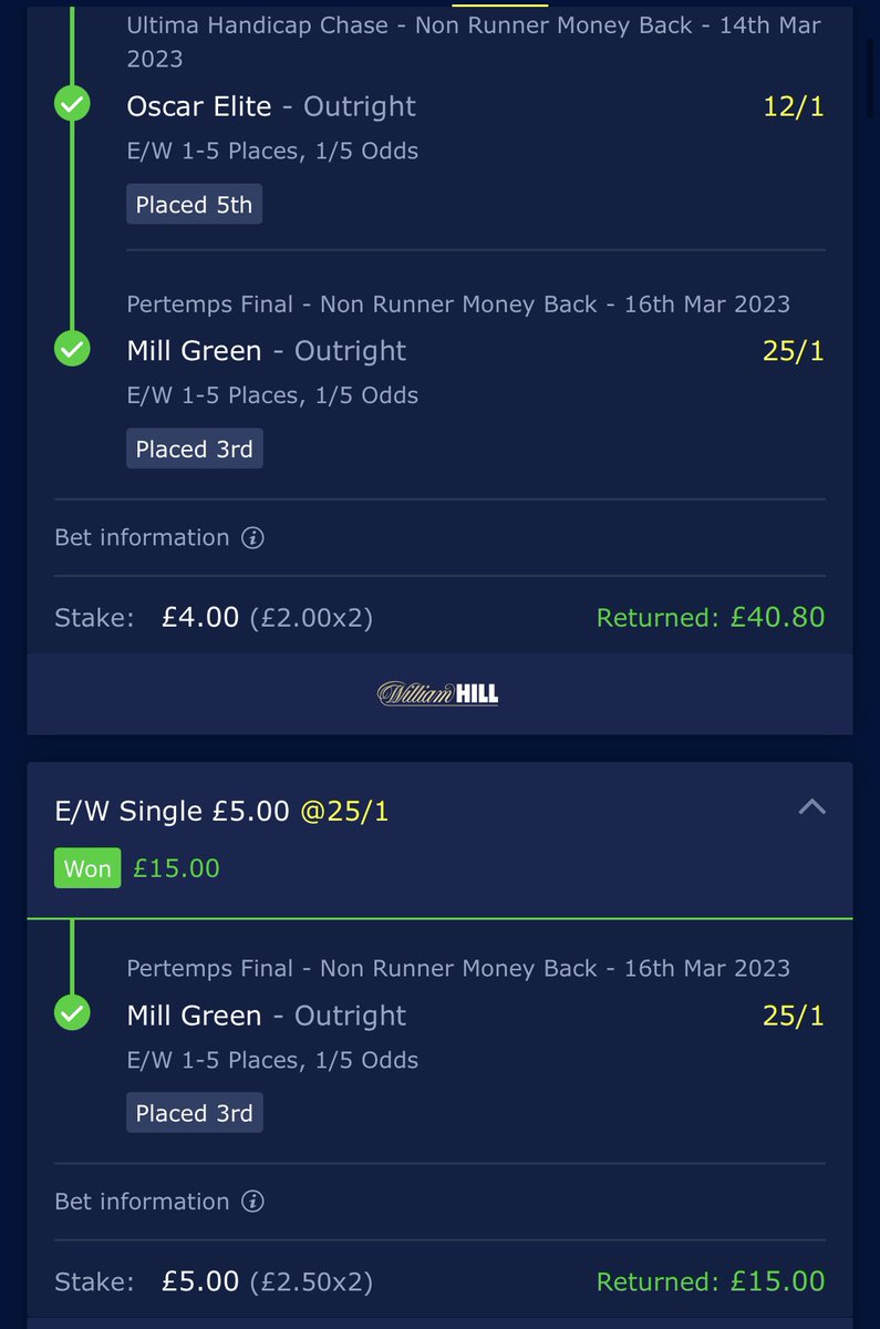 Qrt4588's tweet photo. @boominggood Guys he’s only gone and done it again with some brilliant profit already in the first 2 races!!!! Shame about mighty potter and maxxum but you can’t be mad with these!!!!!! Thanks again mate, fucking legend!!!!! https://t.co/gnGrpbnJDy
