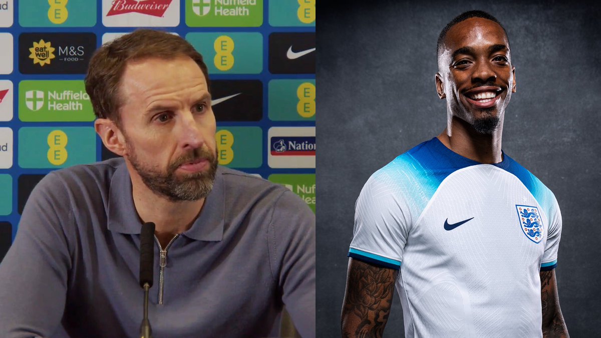 rebnoise's tweet photo. Gareth Southgate has named his England squad for the upcoming Euro 2024 qualifiers against Italy and Ukraine. 🏴󠁧󠁢󠁥󠁮󠁧󠁿 

Ivan Toney is IN as Sterling, White and Trent are OUT 👇

https://t.co/3wYSvomPxh https://t.co/cRVWc62jxR