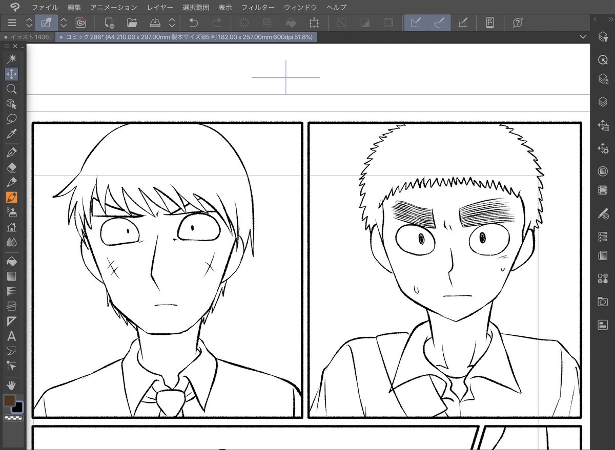 顔漫画になりがち〜〜〜
でも顔描くの好きだから俺得〜〜✌️ 