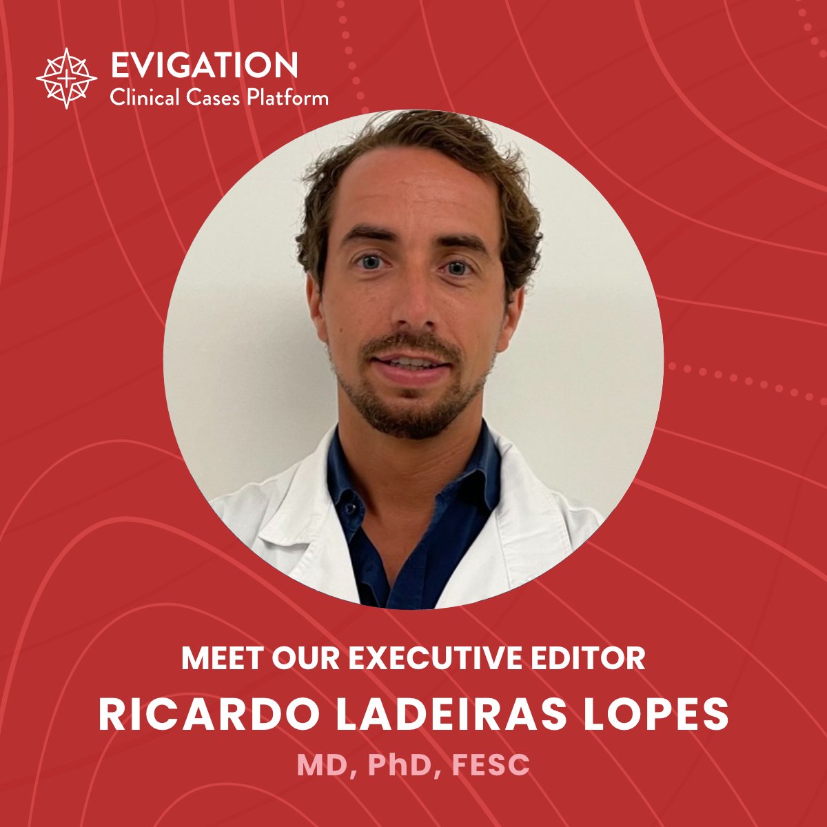 EvigationCCases's tweet photo. Meet @rladeiraslopes, one of the Executive Editors for #EVIGATION.
He is a cardiologist at Hospital da Luz, an Assistant Professor of Medicine at @FMUPorto and a past member of the @escardio Board Committee for Young Cardiovascular Professionals.
➡️ https://t.co/shhJ3LWSFn https://t.co/fMMNA8Co27