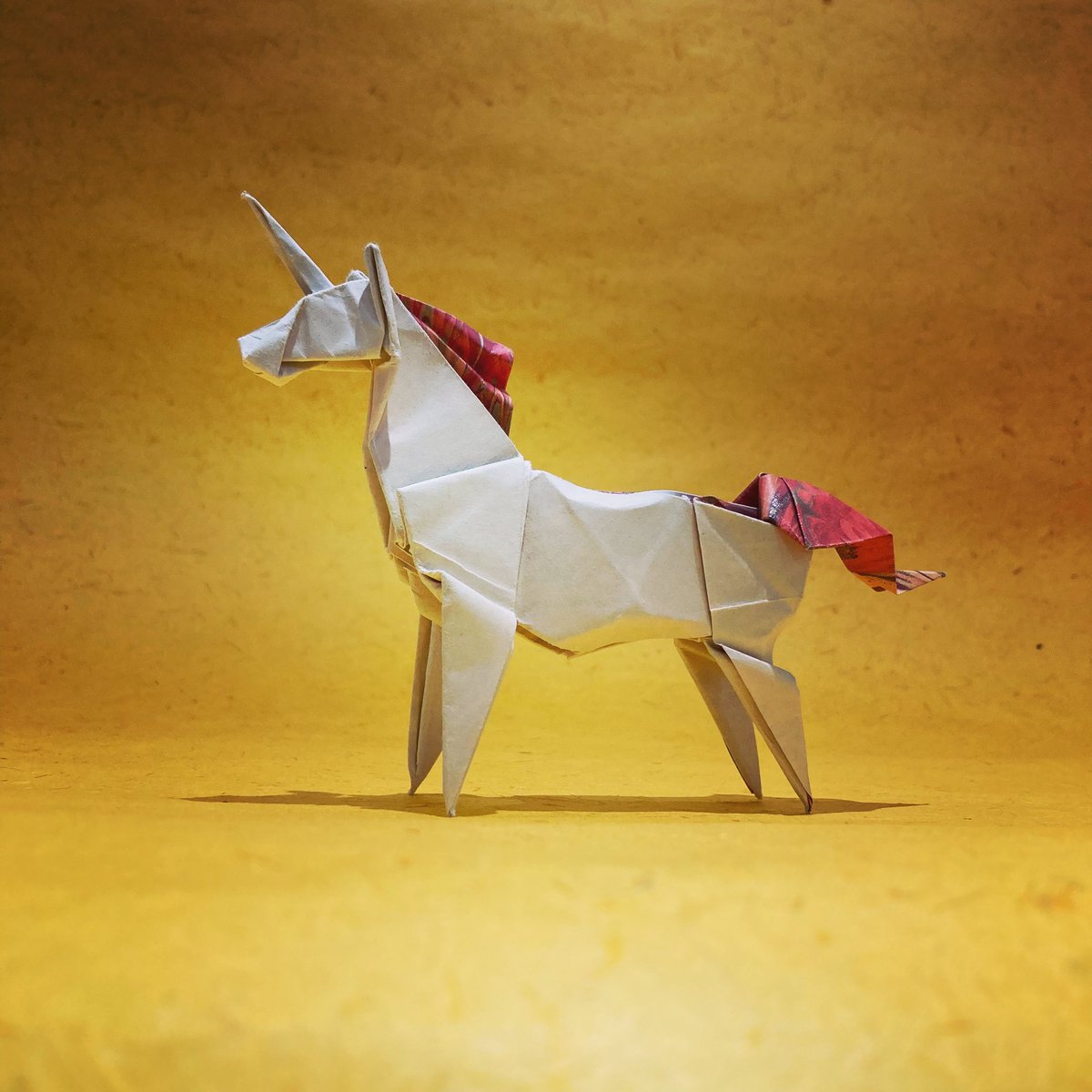 #origami #unicorn #papiroflexia Designed by Yosuke Muroya