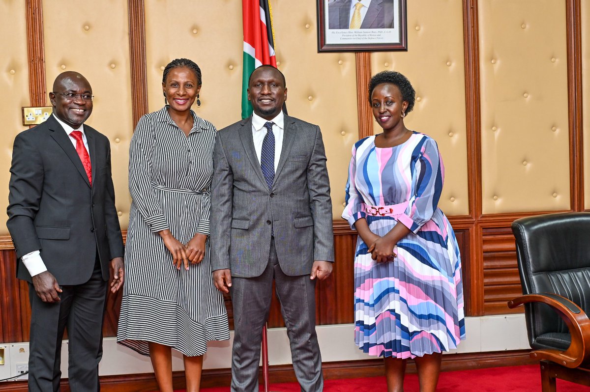 PeacaEA's tweet photo. In preparation for the Launch of the PEACA Kenya Chapter, the @peacaEA secretariat paid a courtesy call to key stakeholders including Hon @Aaroncheruiyot  leader of the Majority Senate, Hon @KIMANIICHUNGWAH  Leader of the Majority National Assembly of Kenya https://t.co/DczWEKQJi8