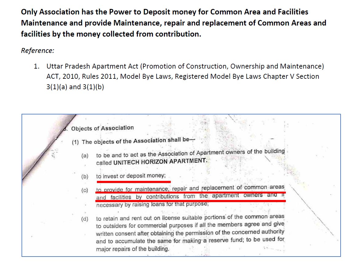 HorizonOwners's tweet photo. @PMOIndia @UPGovt @OfficialGNIDA @SCofIndia @dmgbnagar @dr_maheshsharma @tejpalnagarMLA @NOFAATIMES @timesofindia @aajtak @News24 @ZeeNews @ZeeNewsEnglish @ABPNews @ANI @IndiaToday @ndtvindia @CNNnews18 @indiatvnews @BBCWorld @TimesNow @republic प्रिय श्री A K Yadav जी, कृपया यह बताये @SCofIndia के किस आदेश में यह लिखा है की बिल्डर के हिस्से का मेंटेनेंस नहीं देना और अगर AOA चाहे भी  तो उसे मेंटेनेंस नहीं करने देना जो की एक विधि पूर्वक बानी AOA का अधिकार है? https://t.co/JMBLpVzLhk