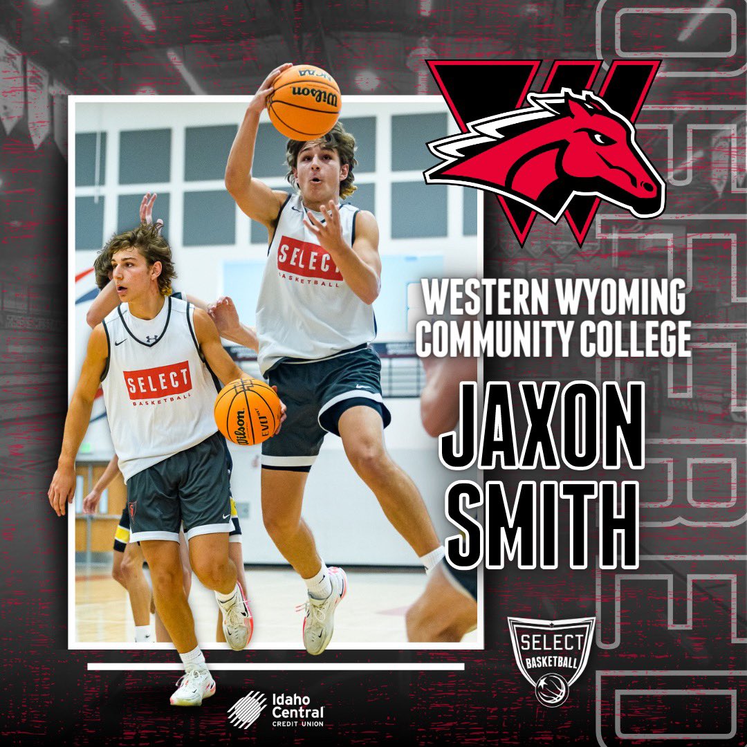 Select Basketball (MBB) (@selecthoopsusa) on Twitter photo Congratulations to <a href="/jaxsmith61/">Jaxon Smith</a> for receiving an offer from <a href="/WesternWyoMBB/">Western Wyoming Community College Men’s Basketball</a>! Congratulations to <a href="/jaxsmith61/">Jaxon Smith</a> for receiving an offer from <a href="/WesternWyoMBB/">Western Wyoming Community College Men’s Basketball</a>!