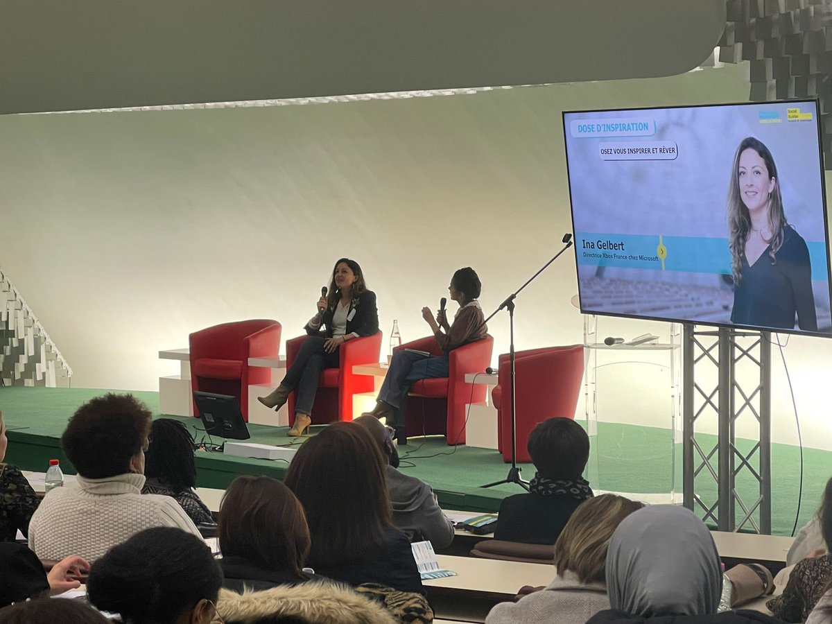 C'est au tour d'<a href="/XboxFR/">Xbox FR</a> d'inspirer nos participant.e.s. <a href="/InaGelbert/">Ina Gelbert</a>, première femme à diriger Xbox France, partage son parcours au sein de cette entreprise de #jeuxvidéo ! #OsezLaTech