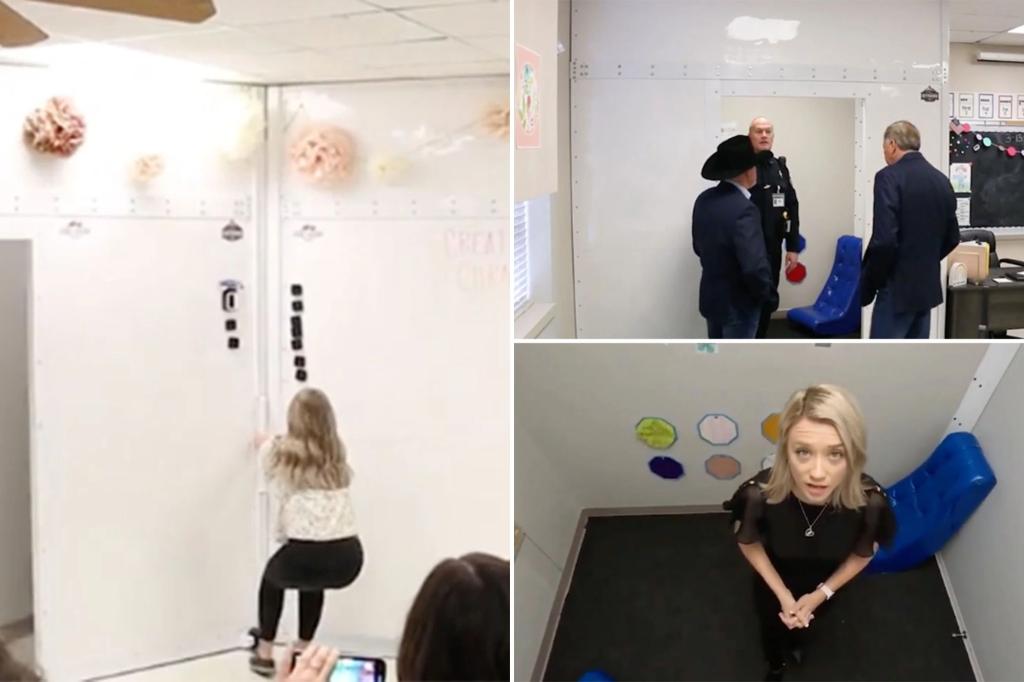 nypost's tweet image. Bulletproof classrooms introduced at Alabama high school trib.al/AosVRg2