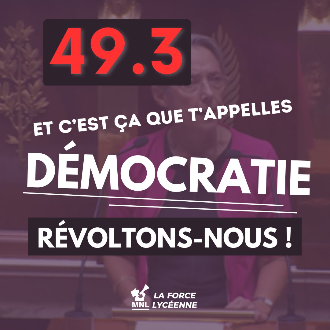 MNL_National's tweet photo. 🔴 LE GOUVERNEMENT PASSE EN COUP DE FORCE LA RÉFORME DES RETRAITES SUR UN 49.3 ! 🔴

➡️ Préparons-nous à massifier le mouvement intense qui se prépare 🔥 https://t.co/osXrLVztD1