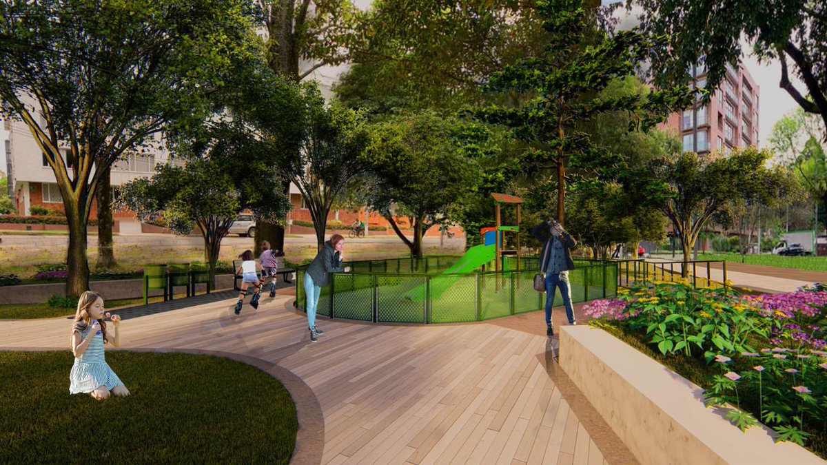 OscarRamosCal's tweet photo. 👉🏻 En total, se intervendrán más de 1600m2 en este parque y se dotará con mobiliario recreativo, bancas, zonas verdes y áreas libres para esparcimiento. La obra dudará aproximadamente 6 meses. ¡En #ChapineroPrimero más espacio público para la comunidad! 🧖‍♀️🔝 https://t.co/pLr5ewJZWL