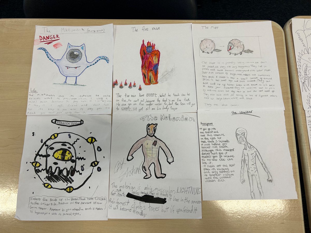 EnglishEastwood's tweet photo. Great work from our S1 Tribes pupils who have created their very own Harry Potter ‘Monster book of Monsters’! 📚⚡️ https://t.co/8ymvg3KiSR