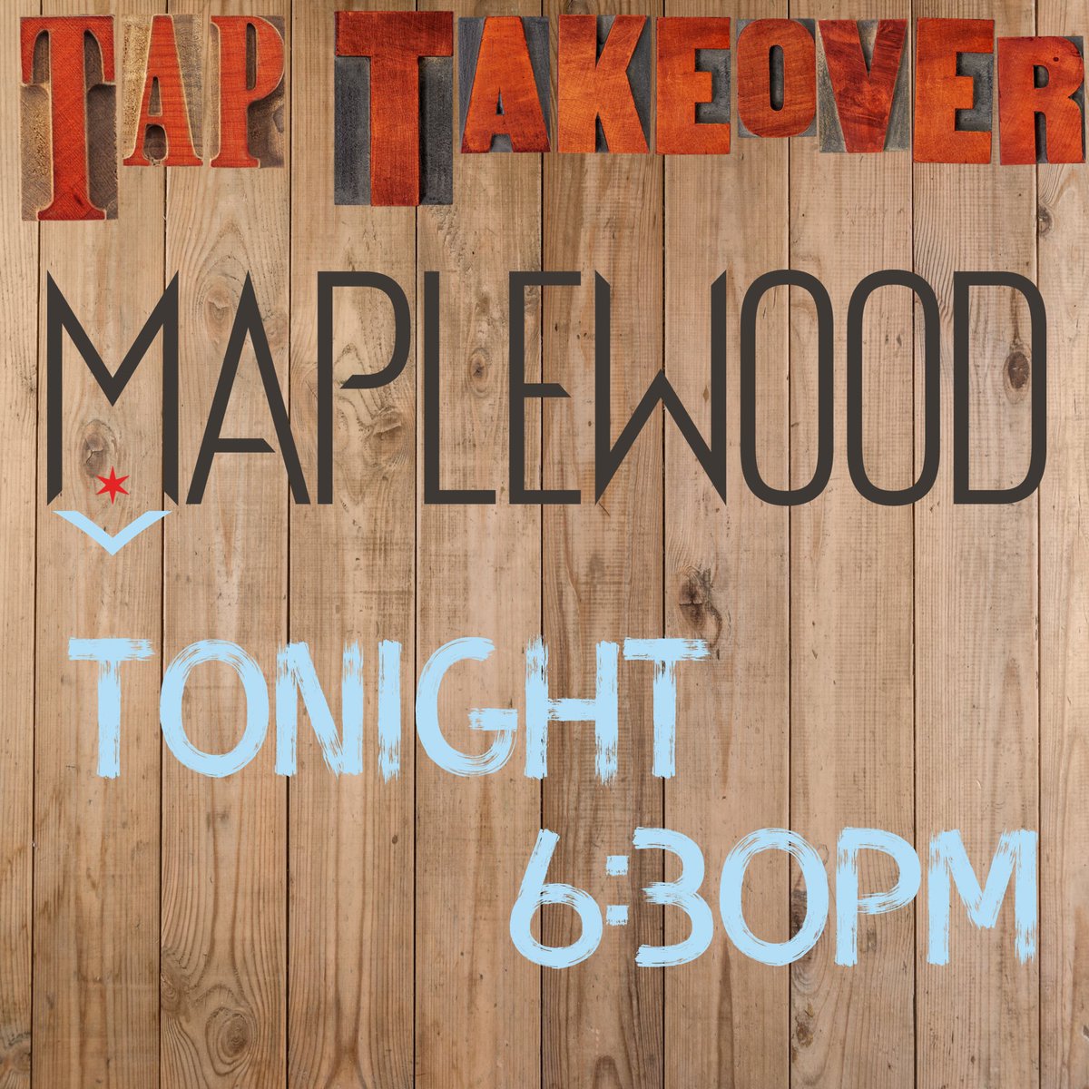 Maplewood Tap Takeover @ 6:30pm tonight. 
Featuring drafts of Cashmere Pulaski Pils, Goby (session sour), Morbidly Obese Pub Cookies &amp; Cream (imperial stout), Foeder Pinot (oak aged sour), and Son of Juice (hazy). Some Charlatan &amp; Pulaski Pils in cans as well.