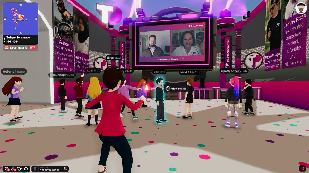 wearetpgroup's tweet photo. We're LIVE from the Metaverse, check it out! Don't waste time and join the party in our TP HQ building in the metaverse: https://t.co/Vez6aRkljt 
The future is here! 🎉  #TpintheMetaverse https://t.co/QIHBho0ntl