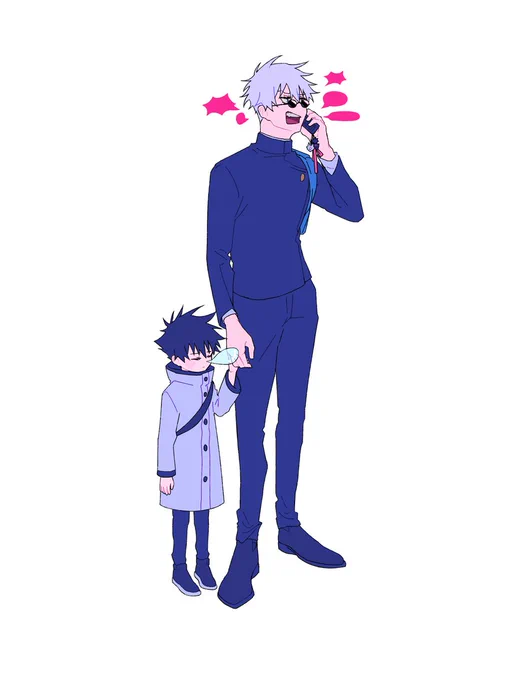 #五伏 #gofushi"Hey why isn't the ride here yet??? What if Megumi catches a cold huh??? He has school tomorrow!!" 