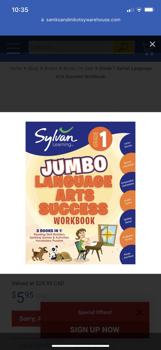This Sylvan learning grade 1 book gives learners a strong foundation of language arts skills. The workbook has 320 pages of kid-friendly and teacher-reviewed activities! Children can work on this at home to supplement their grade 1 reading and Language arts skills!