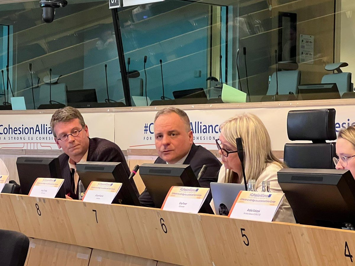 🗣️In today's #CohesionAlliance high-level event  @JurajDroba stated:

📍Focus must be on regions lagging behind🏞️
📍To create fairer conditions, we have to see the bigger picture beyond GDP📊
📍 #SocialProgressIndex can help take future cohesion policy to the next level💡