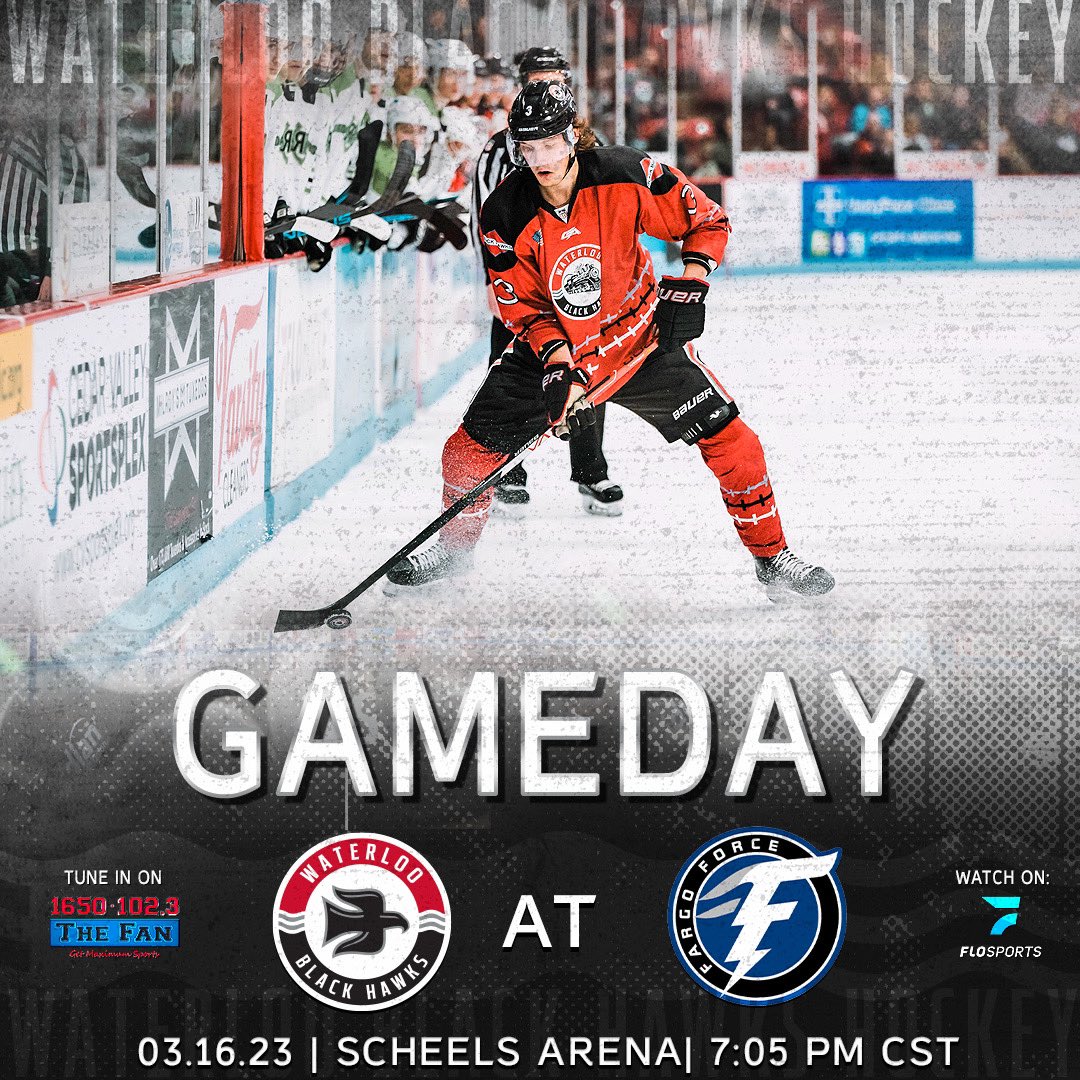 BlckHawksHockey's tweet photo. 🚨GAME DAY🚨

🆚: Fargo
📍: Scheels Arena
⏰: 7:05 pm
📻: @1650KCNZ 
📺: @FloHockey 
🎉: Watch Party @BWWings https://t.co/kFpAb522tJ