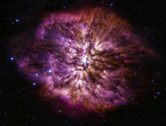 Webb captures stunning images of the brief, rare, and spectacular Wolf-Rayet phase of a massive star - ow.ly/JoWb50Nk8gP