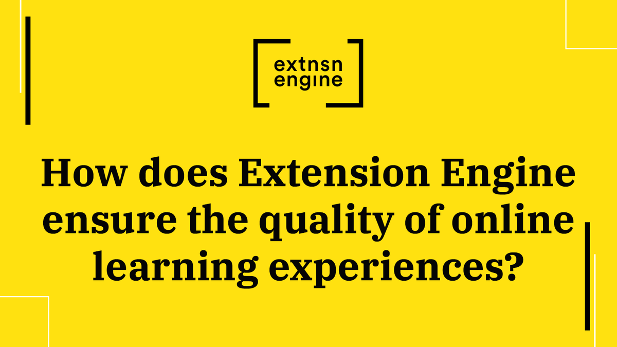 ExtensionEngine's tweet image. #ExtensionEngine works closely with #highered institutions, #nonprofits, and businesses to understand their unique needs and tailor solutions accordingly. The result is a custom #onlinelearning experience that ensures high engagement at scale.