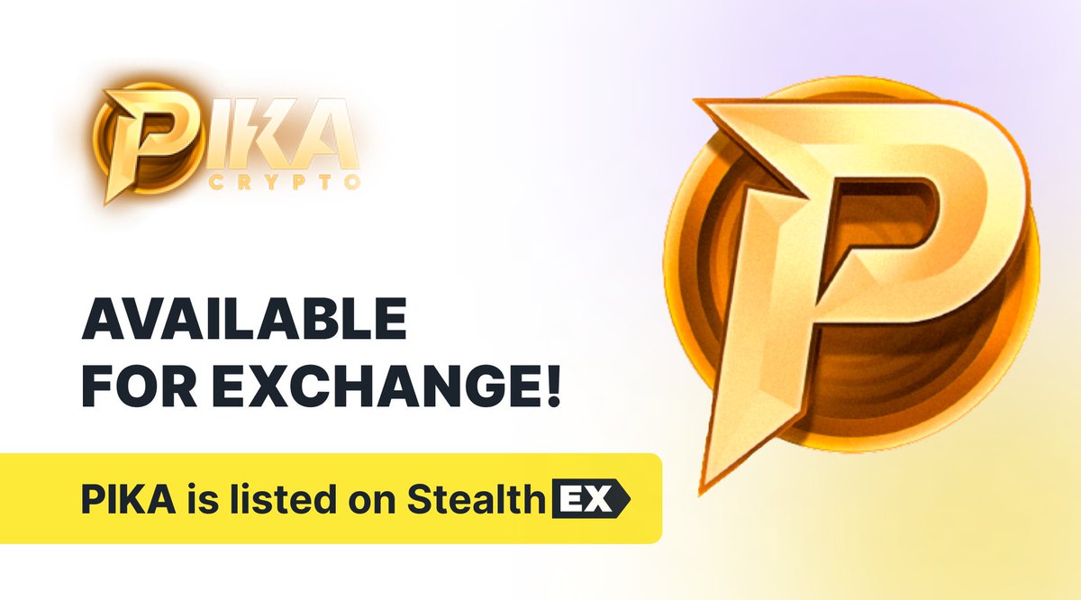 StealthEX_io's tweet photo. Get ready for #EldersOfKi tcg launch with $PIKA 🤑

@PikaCrypto_ connects #NFT &amp; blockchain gaming with the world 🎮

$PIKA is available for exchange on StealthEX!

⚡️ no registration
⚡️ no limits
⚡️ 700+ #crypto coins
⚡️ cross-chain friendly

https://t.co/IL1aVMfXls 👈 https://t.co/JXReMRi9n0