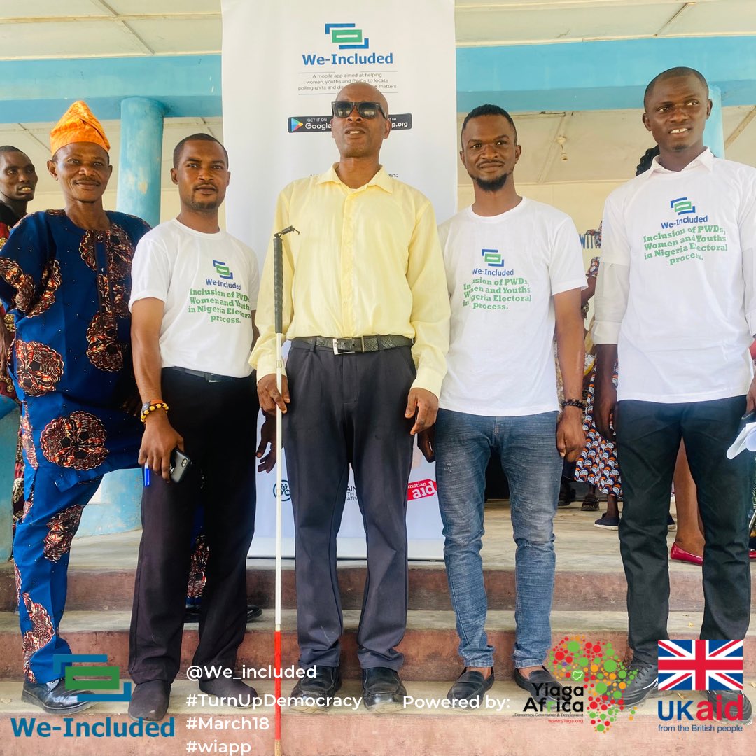 We_included's tweet photo. Wi-App met with members of The Joint National Association of Persons with Disability (JONAPWD), @JonapwdNational Ogun State Chapter, on March 14 2023, in Abeokuta, Ogun State.

#TurnUpDemocracy 
#wiapp 

@YIAGA @UKaid https://t.co/yZ2jequyRA