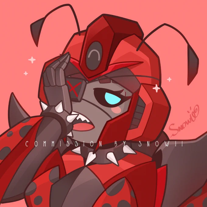 CommissionChibi icon for @/devilswordwilliam from IG, it's a birthday present for @/farronkeep!! Happy birthday to you!! Best wish for you!! Meet OC Pest!! I love her design so much!! Thanks for commissioning me!- #Commission #commissionopen #Transformers 