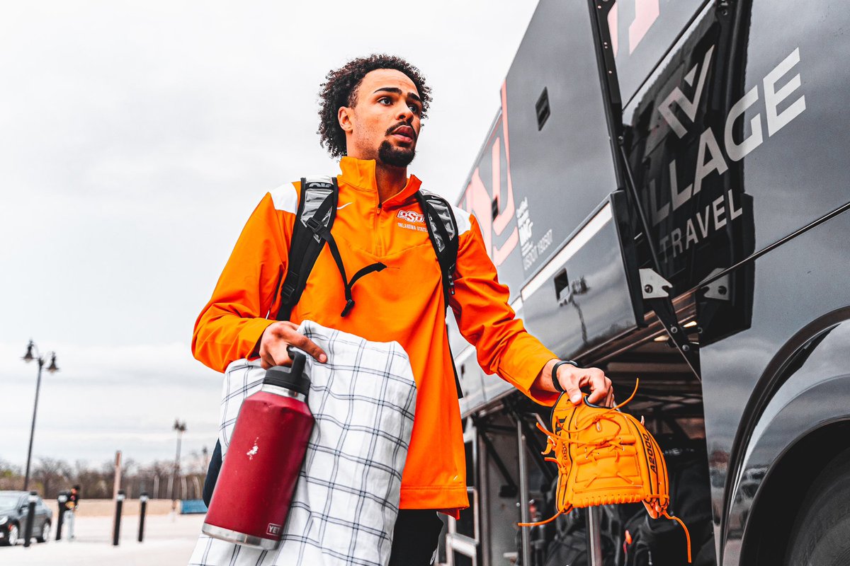OSUBaseball's tweet photo. Lubbock bound 🚍

#OurStandard #GoPokes https://t.co/yPVvcsm8kl