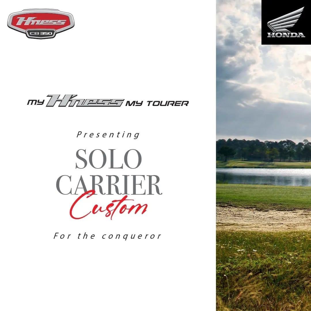 Brijlaxbigwing's tweet image. Introducing #HnessCB350 Solo Carrier custom, tailored to add more fun and convenience to your rides. Designed to bring out the solo rider in you and become the ultimate companion as you ride to chase freedom to the unknown.

#MyCBMyWay #HondaBigWingIndia #YourHighness #CB350