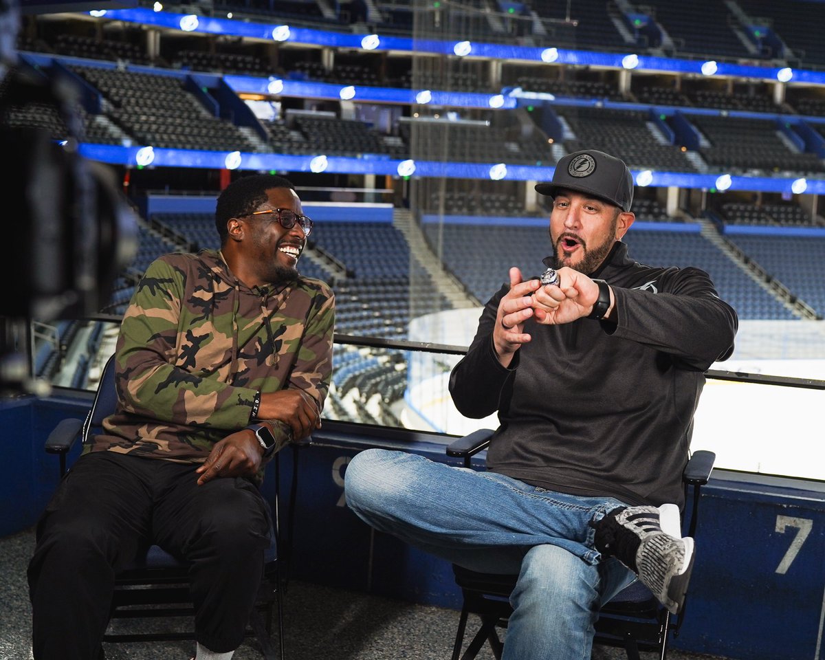 benstelter_'s tweet photo. Real keep it real 💯!! Had an awesome experience filming  @DJEkin and @GregWolfTBL at Amalie for @hiphopstudyhall 

#Hiphopstudyhall @icareaboutme #postyourwork https://t.co/1C0rNlOJ63