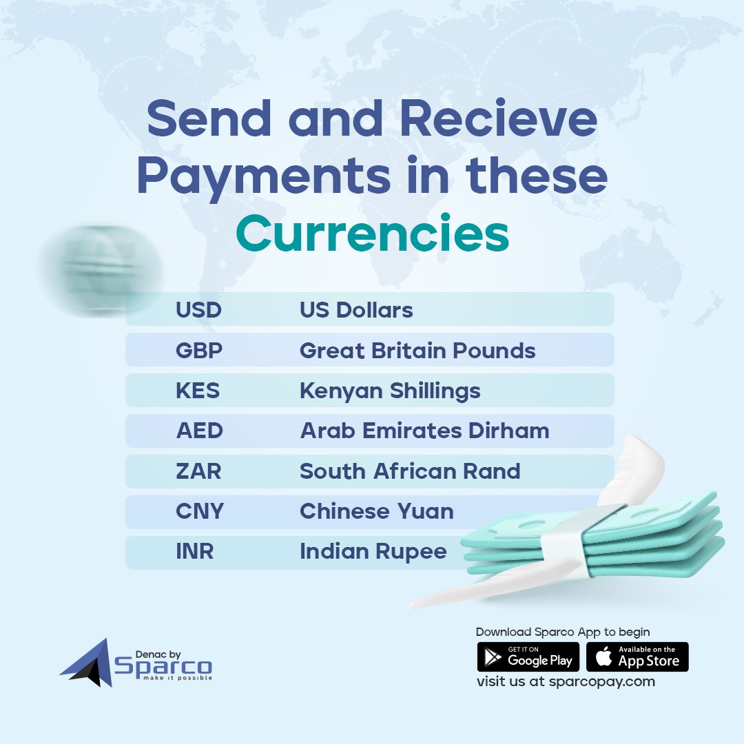 SparcoInc_'s tweet photo. What currency do you need today?

Visit https://t.co/9jjJwVjhuX to get started🚀

#usd #forex #internationaltrade #trading #africa #finance #fintech #import #export #nigeria https://t.co/PtMhcNiqwn