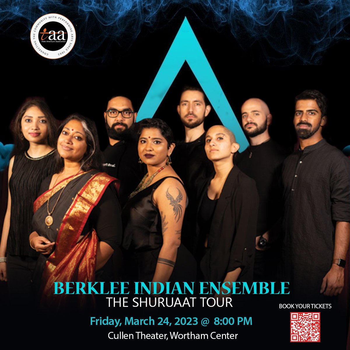 IAAhouston's tweet photo. Experience the global sound of The Berklee Indian Ensemble on their GRAMMY nomination tour of Shuraat
Purchase Tickets Today! https://t.co/Xms38HU492
Or become a season patron for  prime tickets to all of 2023 shows for a fraction of the cost.

https://t.co/unLgsVVgA3 https://t.co/MhU1CUBH8X