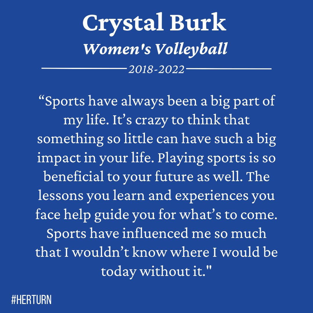 HerTurnSD's tweet photo. Hear it from the pro! 

Crystal Burk recently finished her career as a member of @GoJacksVB and now competes professionally in Sweden. She shared her unique perspective with us about how sports have impacted her life. 

#HerTurn https://t.co/AH6hwsHCl5