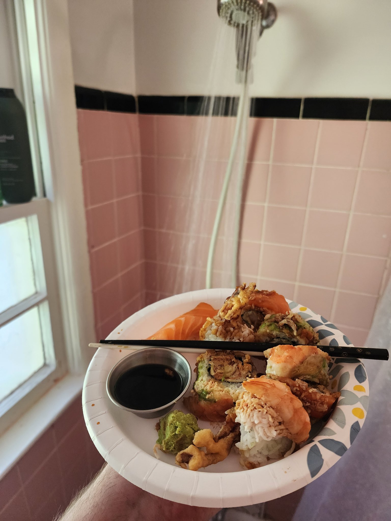 gaz on Twitter "Shower Food Review 15 Sushi My life is a movie. My