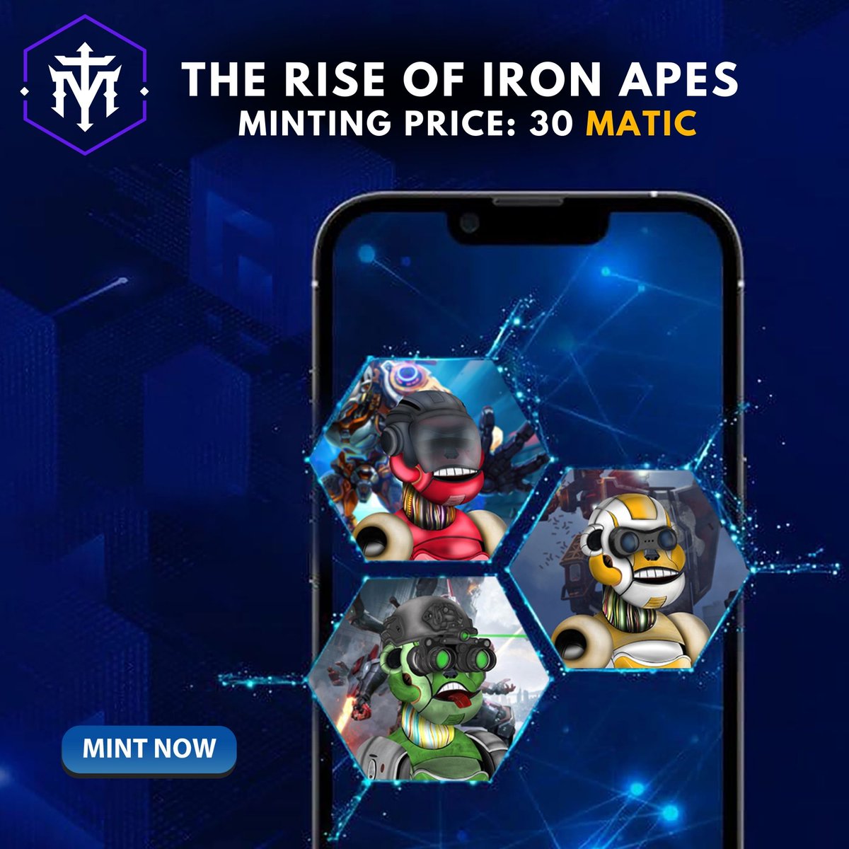 machinemonkeys's tweet photo. The Machine Monkeys, Mint is live now!!🥳
@machinemonkeys
 
Drop your #ETH wallet address, don't ask why!

- Like❤&amp;🔄
- Tag your Friends

 MINT here👉: https://t.co/CFC4dtZAHR

#minted #mintedartist #opensea #mint #art #nftart #NFT #NFTCommunity #nftartist #Ethereum #MintingNow https://t.co/n5R8gqm8dJ