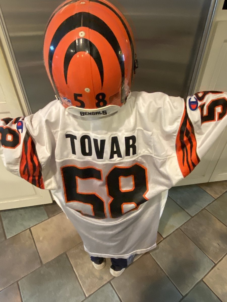 Thanks to <a href="/ASportsGallery/">Sports Gallery</a> for the amazing ‘95 Steve Tovar Bengals game worn jersey. Perfect complement to our Tovar game worn helmet