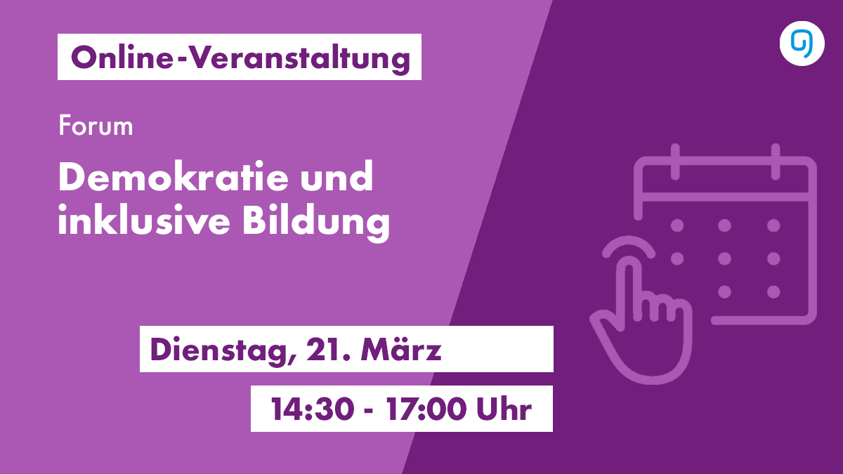schulportal's tweet photo. Reminder: Am 21. März, kommenden Dienstag, findet unser Forum zu #Inklusion und #Demokratie statt!

➡️ Jetzt anmelden! https://t.co/Mou28UBARJ

#twlz #Demokratiebildung #inklusiveBildung https://t.co/uSDYi3fIsi