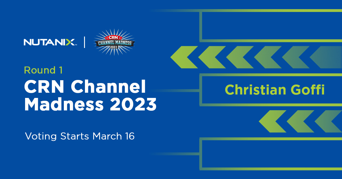 We are honored to have Christian Goffi, VP of Americas Channel Sales, be nominated for #CRNChannelMadness as one of the 32 prominent Channel Chiefs by <a href="/CRN/">CRN</a>. Round 1 begins today, let's get those votes in!! ✅ bit.ly/3J9RxFW