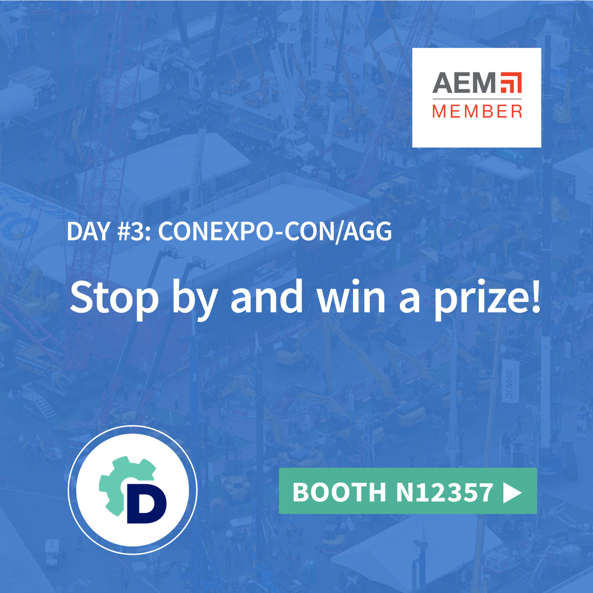 It’s day three of #CONEXPOCONAGG, and the Documoto team wants you to head to the North Hall at booth N12357 for your chance to win a $50 gift card!