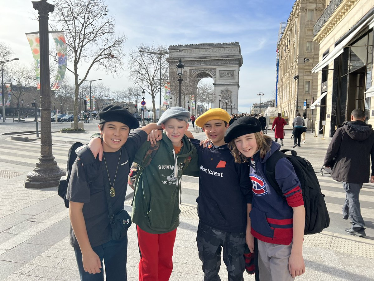 MontcrestEurope's tweet photo. The baguette boys of Dieppe are now the beret boys of Paris! https://t.co/nfI2Y79rhm