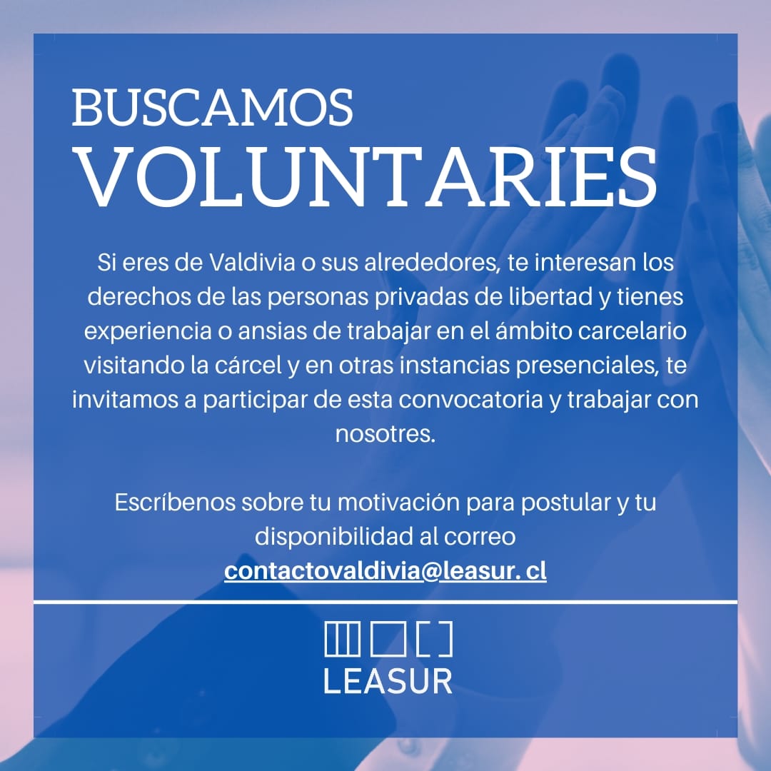 LeasurONG's tweet photo. Si eres de Valdivia o sus alrededores, te invitamos a participar de esta convocatoria.
Cuéntanos sobre tu motivación para postular y tu disponibilidad escribiendo al correo
contactovaldivia@leasur. cl
La convocatoria estará abierta hasta el 1 de abril ¡Les esperamos! https://t.co/4Z8XqYeoxP