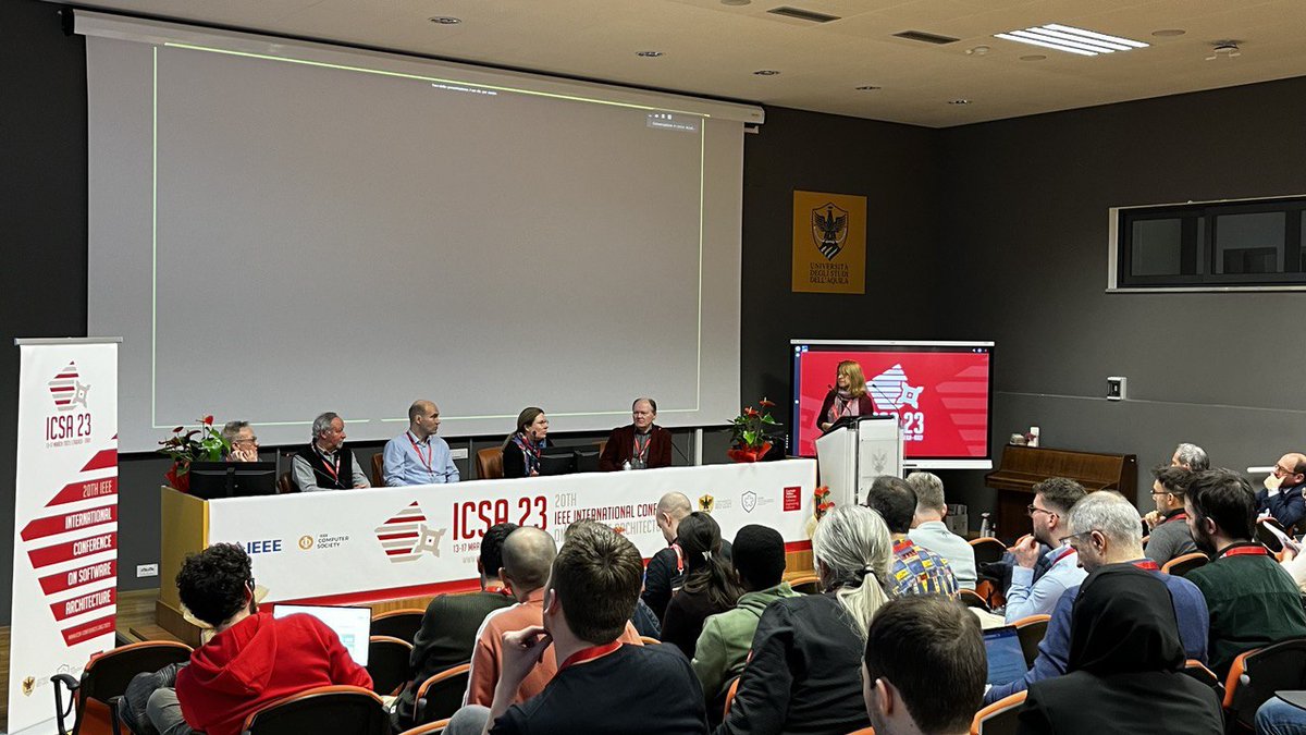 Mindful panel discussion at #ICSA2023 about "Educating the Next Generation of Software Architects" <a href="/univaq/">Università degli Studi dell'Aquila</a>