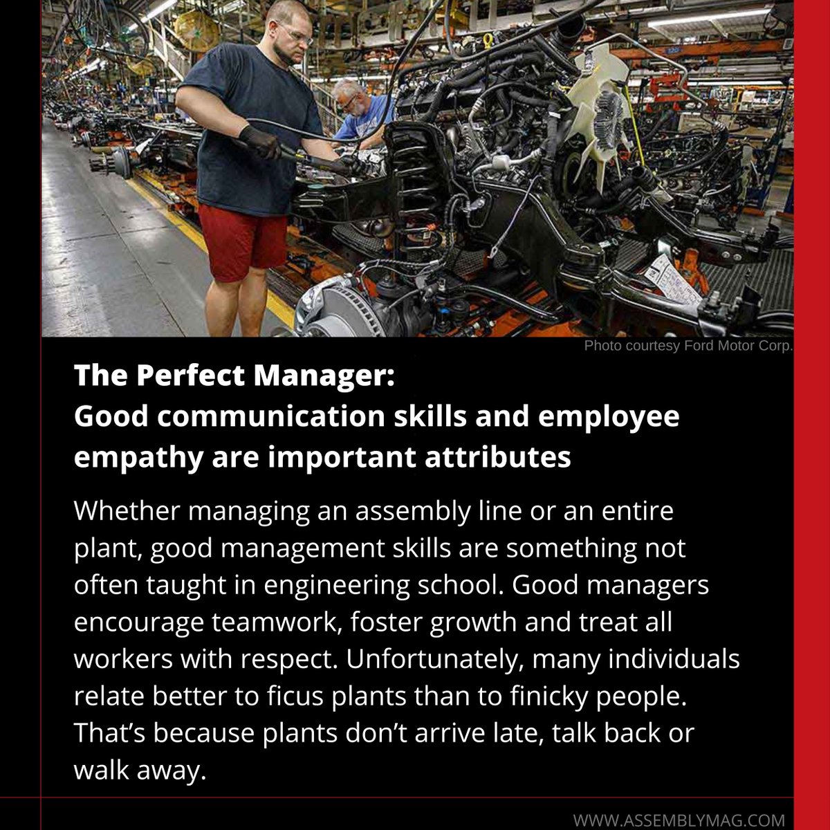 AssemblyMag1's tweet photo. A selection of our top articles from March to date. Read more on https://t.co/QoVcMRSNr7.
#assembly #assemblylines #assemblyplants #EV #EVs #electricvehicles #gigafactory #robot #robotics #automation #automatedassembly #mobilecomputers #Industry40 #automatedassembly https://t.co/tcGYwQfmpt