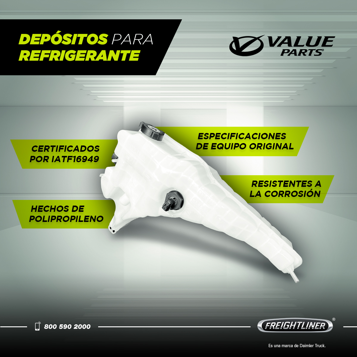 GrupoZapataMX's tweet image. 🚛 ¡Reconocemos el valor de tus unidades! Encuentra nuestros depósitos para refrigerante #ValueParts en 📍Zapata Camiones. #Refacciones #Multimarca #Anticongelante #Camiones #Tractocamiones #freightliner