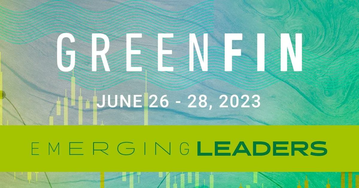 on Twitter "📣 The GreenFin23 EmergingLeaders Program application is open! Selected