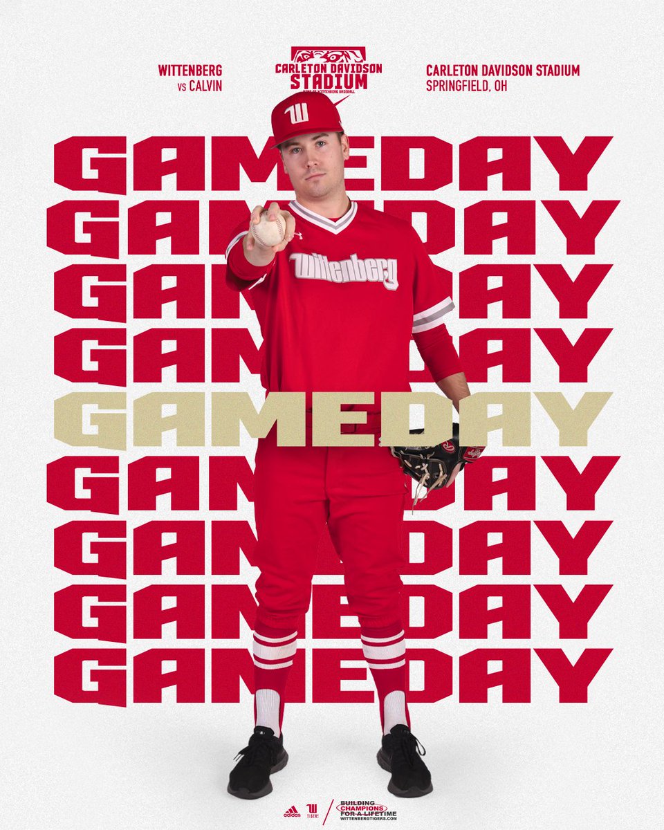 Baseball has their home opener today against Calvin! #TigerUp

📍 | Carleton Davidson Stadium
⏰ | 3:00 PM &amp; 5:30 PM
📺 | youtube.com/channel/UC5OiQ…
📈 | wittenbergtigers.com/sports/bsb/202…