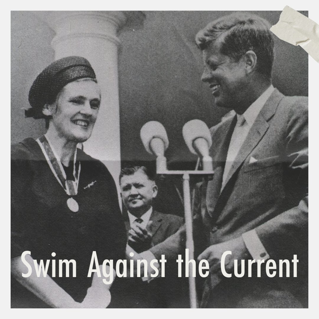 PharmaTheMovie's tweet photo. We are inspired by Dr. Kelsey’s ability to “swim against the current.” Her ability to stand up for what is right and never back down saved lives- she is an amazing example of bravery in the face of adversity. Be more like Dr. Kelsey❤️ 

#pharmathemovie #WhyPharma #WomensHistory https://t.co/yOQ9eCReFM