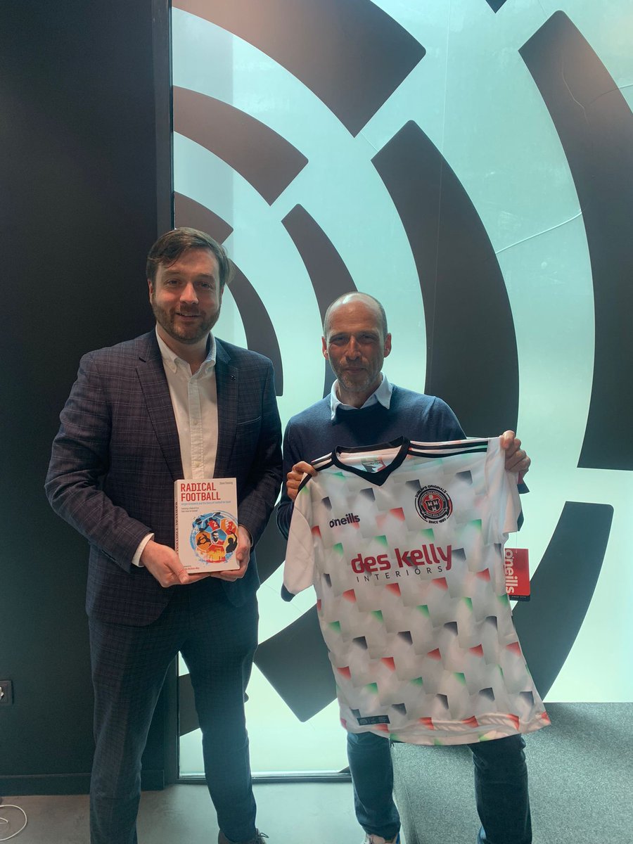 bfcdublin's tweet photo. Bohs Head of Climate was invited to Madrid by LaLiga to present on what Spanish football can do on climate justice, sparking new relationships for the club.

📸 Sean with Common Goal CEO Jürgen Griesbeck &amp; Director of Fundacion LaLiga Olga de la Fuente.

(Yes he cycled to Madrid) https://t.co/rak9YwJB9e