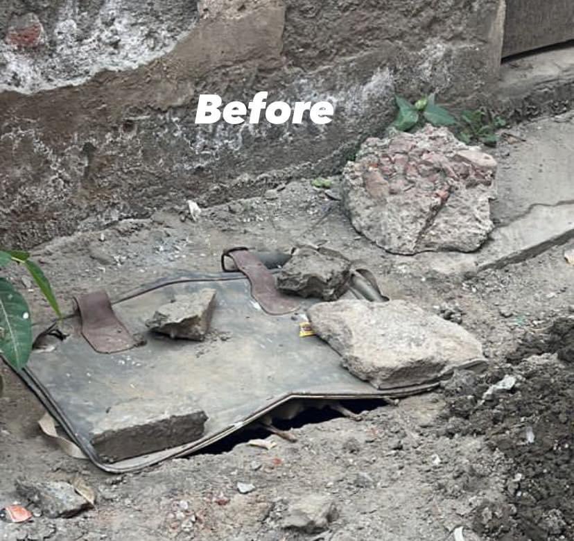 aapdimpleahuja's tweet image. Yesterday Received complaint on whatsapp for broken slab from local resident of Gali no 19a , G block , Hari Nagar . Today new slab has been placed #Complaintclosed #harinagar #ward104