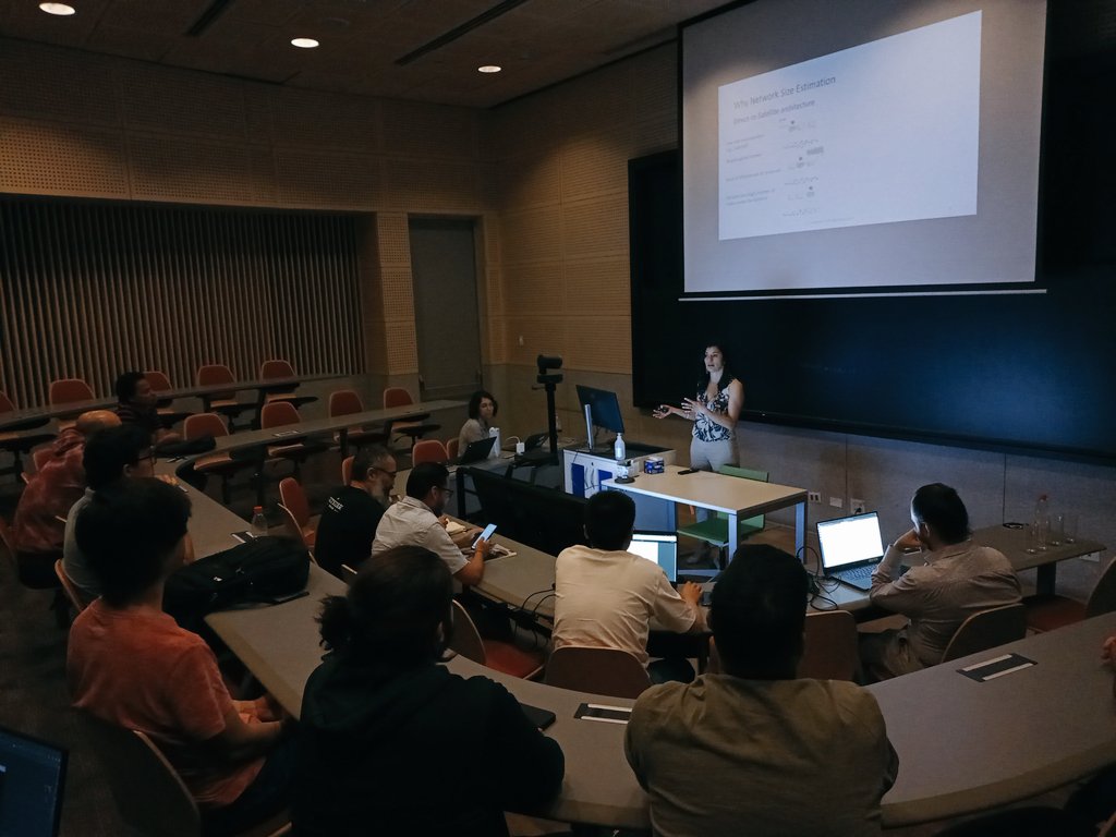 #Seminario Para cerrar, la investigadora Dra. Sandra Céspedes <a href="/scespedes/">Sandra Céspedes</a> (Concordia University - UChile) expone sus estudios: "Network size estimation for Direct-to-Satellite loT".

#STICAmSud
#ANID