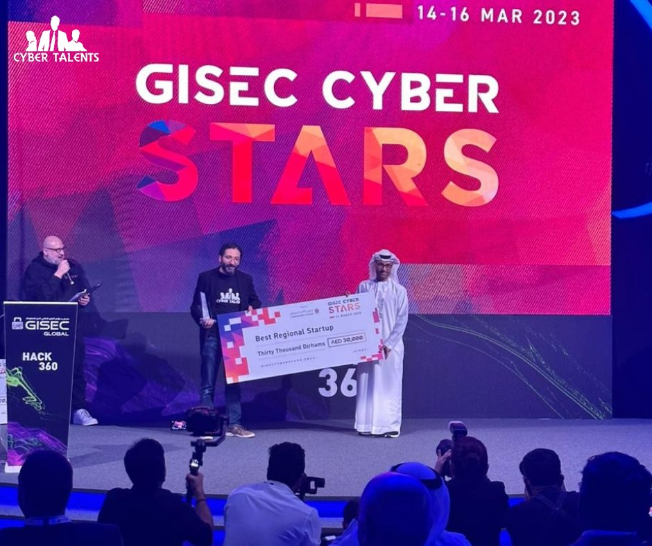 Cyber_Talents's tweet photo. We are the Best Regional Startup at Unlock Pitch Competition that was run as part of @GISECGlobal 2023! Thanks for the commitee for choosing us and thanks for everyone who supported and belived in us 💙 

#CyberTalents #Cybersec #Infosec #GISECGlobal #UnLock_Startup_Competition https://t.co/mx34Qx0QZg