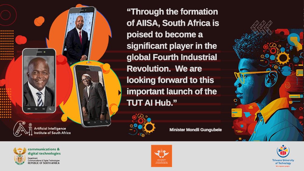 CommsZA's tweet image. Tshwane University of Technology Artificial Intelligence Hub of the AI Institute of South Africa launching on 24 March 2023! Do not miss it - virtual link coming soon.
#AfricanAI4All
#AfricanAI
#TUTAIhub