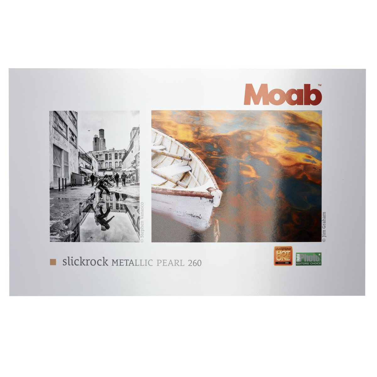 MoabPaper's tweet image. Slickrock Metallic Pearl 260 transforms an image into lifelike, almost 3D quality.

260gsm, Single Sided, produces deep dark blacks &amp;amp; ultra bright highlights, high gloss.

moabpaper.com/slickrock-meta…

#MoabPaper #MakeitwithMoab
